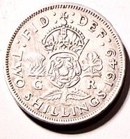 Obverse view showing reverse crowned Tudor rose design and date