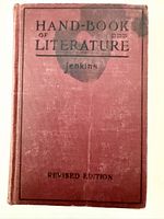 Front cover of red cloth hardcover showing title, author and staining
