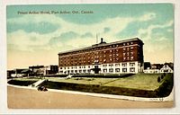 Front of postcard with Prince Arthur Hotel image