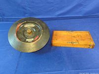 Top view of both items showing relative size and form