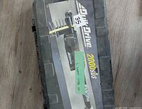 Closed carry case showing Quik Drive branding