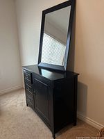 Cabinet and mirror together showing size and matching finish