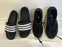 Both pairs of shoes side by side