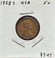 Obverse view in holder showing date and mintmark