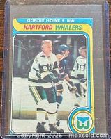 Front view of 1979-80 O-Pee-Chee Gordie Howe trading card in protective sleeve