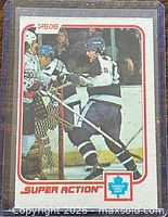 Front of 1981 O-Pee-Chee Super Action Wilf Paiement card in sleeve