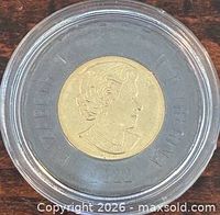 Obverse of 2022 $2 coin in capsule showing Queen Elizabeth II effigy