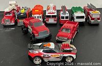 Group shot of all ten vehicles arranged in two rows