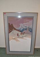 Full view of framed Canyon Lands print