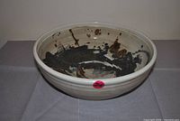 Top view showing entire interior glaze design and scale