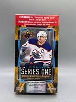 Front view of sealed blaster box showing branding and key details