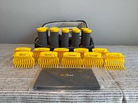 rollers, clips, case, manual displayed