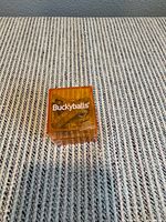 Front of Buckyballs case showing logo