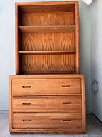 Full front view showing dresser and hutch