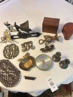 All items arranged on tabletop showing range of lot contents