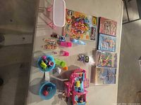 Full lot layout on table