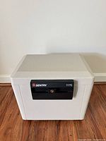 Front view of SentrySafe 1170 safe closed