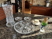 Group shot showing all seven items on counter