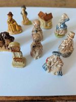 Group shot showing all ten Wade miniatures
