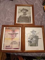 Overall view of all three framed prints