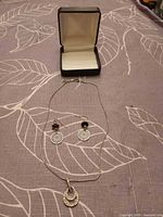 Full set: necklace, earrings, presentation box