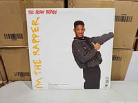 Back of sleeve with image of Will Smith and album text