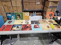 Table view of all 16 Nat King Cole LPs