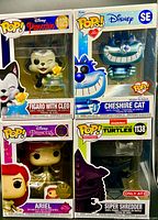 Group shot of all four boxed Funko Pop figures