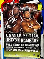 Full frontal view of entire Lewis vs Tua Royal Rampage poster