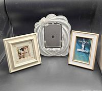 Front view showing all three frames upright