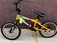 Right side view of entire bicycle showing frame graphics and overall wear