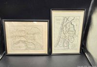 Both framed maps side by side