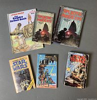 Group shot showing all six Star Wars books front covers