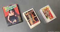 Boxed Bizarre Detective set, Weird Tales stack, Paris Strip deck in case