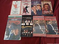 All seven VHS tapes front covers visible