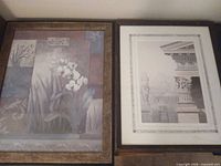 Both framed prints side by side showing designs and frames