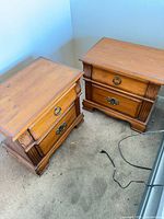 Both nightstands side by side showing overall design and finish