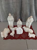 Full nativity set arranged on surface