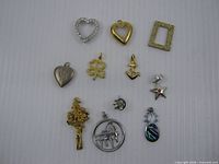 All eleven pendants laid out for group view