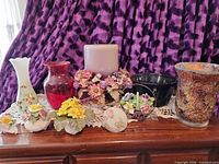 All items arranged on dresser