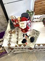 Overview of all holiday items on table