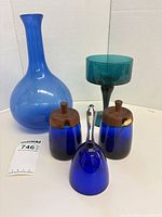 Group shot of all five glass items