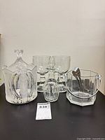 Group shot showing all glassware pieces together