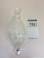 Front view of glass barometer