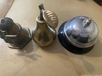 Front view of all three bells upright