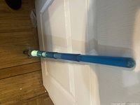 Close-up of blue blade segments