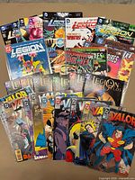 All 26 comics fanned out showing covers