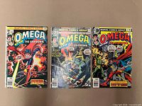 Front covers of all three Omega the Unknown issues 3-5