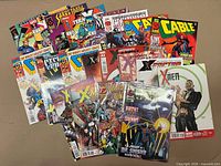 All comics fanned out front view