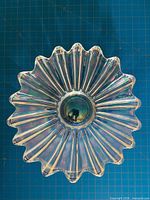 Top view showing full sunburst design and iridescence